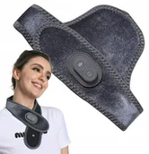 Masażery - Elektryczny masażer szyi grzewczy USB czarny - miniaturka - grafika 1