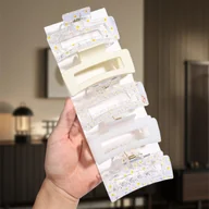 Ozdoby do włosów - TEMU 5 szt. Słodkie Różowe i Różowo-Czerwone Spinki do Włosów z Nadrukiem Truskawek w Kształcie , Przezroczyste Kwadratowe Klipsy, Matowe Puste - miniaturka - grafika 1