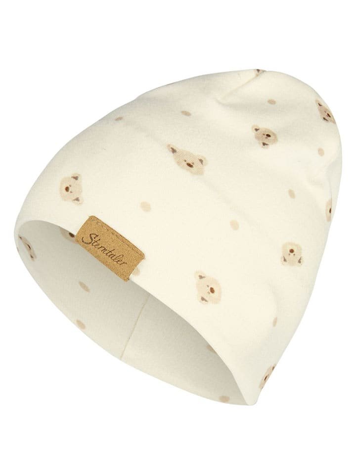 Sterntaler Czapka beanie w kolorze kremowym