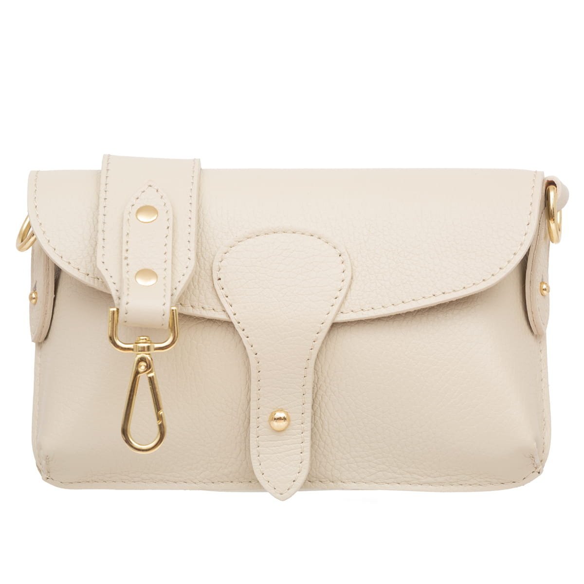 Torebka Damska Skórzana Vera Pelle Imba Ecru