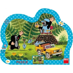Krecik i przyjaciele, puzzle Samochodzik - Puzzle - miniaturka - grafika 1