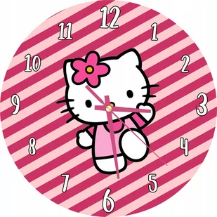 Zegar Ścienny Dla Dzieci Hello Kitty Prezent 30 Cm - Zegary - miniaturka - grafika 1