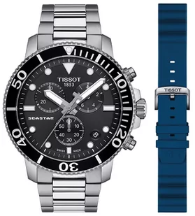 Zegarek Zegarek Tissot T120.417.11.051.00+T852.047.175 SEASTAR 1000 CHRONOGRAPH - Zegarki męskie - miniaturka - grafika 1