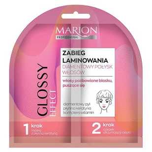 Marion zabieg laminowania Diamentowy Połysk Włosów 20ml 57076 - Kosmetyki do stylizacji włosów - miniaturka - grafika 4