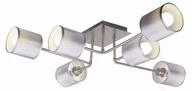 Lampy sufitowe - Candellux SAX LAMPA SUFITOWA 6X40W E14 SATYNA - miniaturka - grafika 1