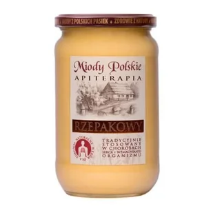 MIODY POLSKIE Miód rzepakowy, 950g >> 0zł za wysyłkę przy zakupach od 149 zł << - Miód - miniaturka - grafika 1