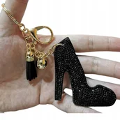 Breloki - Czarna szpilka brelok - luksusowy akcent dla fashionistek - miniaturka - grafika 1