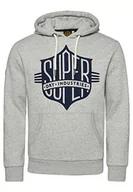 Bluzy męskie - Superdry Vintage AC Hood Męska bluza, Athletic Grey Marl, L - miniaturka - grafika 1