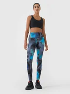 Legginsy - Damskie legginsy treningowe 4F 4FRSS25TFTIF408 - multikolor - miniaturka - grafika 1