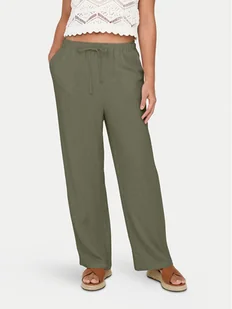 ONLY Spodnie materiałowe Siesta 15322263 Zielony Straight Fit - Spodnie damskie - miniaturka - grafika 1