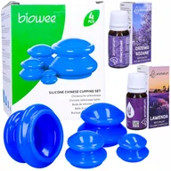 Akcesoria medycyny naturalnej - Zestaw Bańki Chińskie Do Masażu Cellulit +2 Olejki - miniaturka - grafika 1