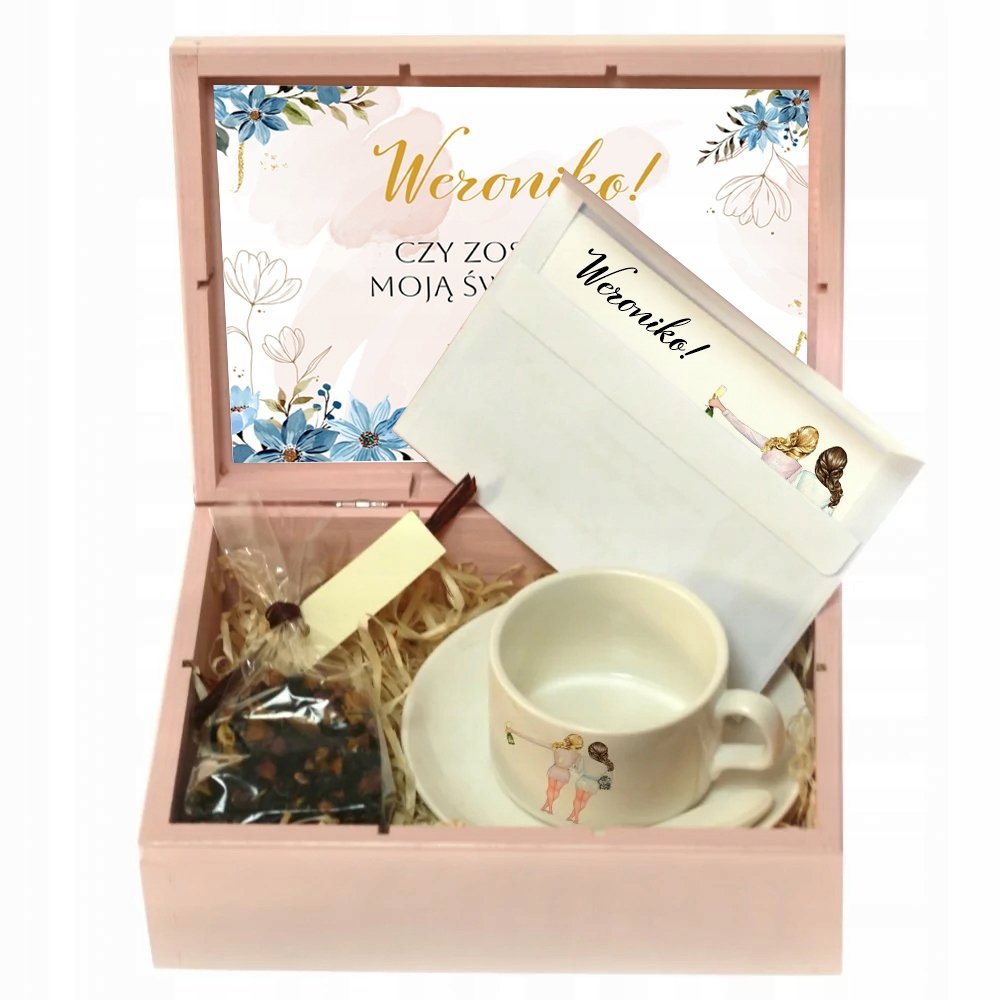 GIFTBOX ZAPROSZENIE DLA ŚWIADKOWEJ PROŚBA O ŚWIADKOWANIE ŚLUB WESELE Z8