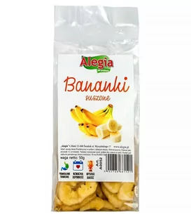 ALEGIA ALEGIA Przysmak Banany suszone 50g 5902768661521 - Przysmaki dla gryzoni - miniaturka - grafika 1