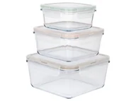 Pojemniki kuchenne - ERNESTO® Zestaw 3 pojemników do przechowywania żywności (Kwadratowy) - miniaturka - grafika 1