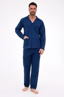 Piżamy damskie - CORNETTE PIŻAMA MĘSKA DR 114 L GRANAT - miniaturka - grafika 1