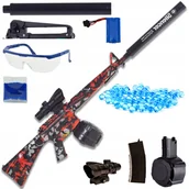 Zabawki militarne - WIELKI KARABIN NA KULKI ŻELOWE AUTOMAT MASZYNOWY PISTOLET ZABAWKA USB AKU - miniaturka - grafika 1