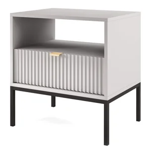 Stolik nocny NOVA S54 Szary - Szafki nocne - miniaturka - grafika 1