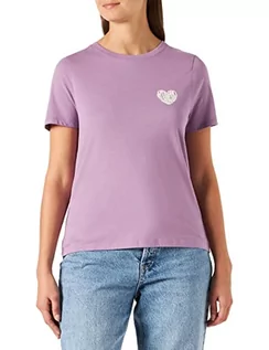 Koszulki i topy damskie - Wrangler Koszulka damska z nadrukiem graficznym, Orchid Mist, rozmiar M - grafika 1