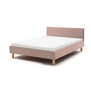 Jasnoróżowe łóżko dwuosobowe Meise Möbel Lena, 120x200 cm - Łóżka - miniaturka - grafika 1