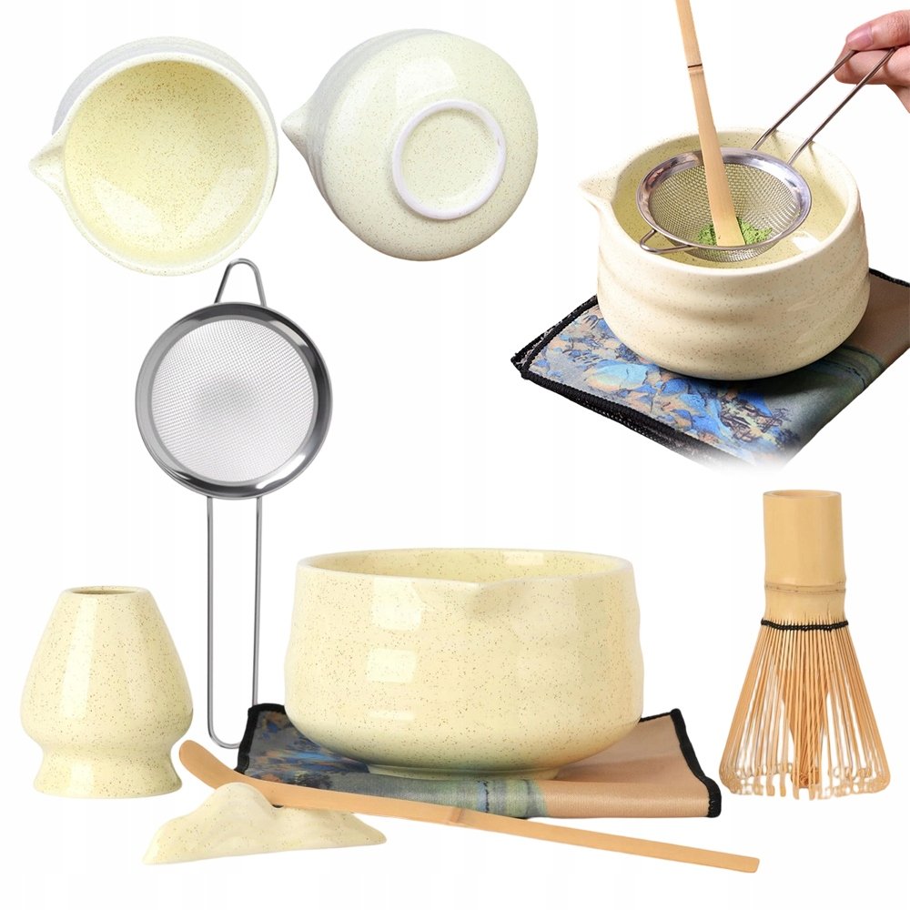 Matcha Zestaw Do Herbaty, 7-CZĘŚCIOWY Zestaw Do Herbaty Matcha Do Robienia