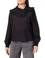 Bluzki damskie - Sisley Bluzka damska, Czarny 100, L - miniaturka - grafika 1