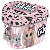 Skarbonki - Skarbonka z kłódką serce Best Friends 10 DERFORM - miniaturka - grafika 1