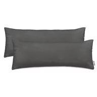 Poszewki na poduszki - Poszewka bawełniana DECOKING Amber, ciemnoszary, 40x145 cm, 2 szt. - miniaturka - grafika 1