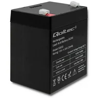 Baterie do zasilaczy awaryjnych UPS - Qoltec Qoltec Qoltec Akumulator AGM | 12V | 4.5Ah | max.1.35A (53033) - miniaturka - grafika 1