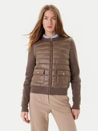 Kurtki damskie - Tommy Hilfiger Kurtka bomber WW0WW46741 Brązowy Regular Fit - miniaturka - grafika 1
