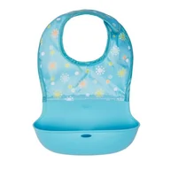 Śliniaki i fartuszki - OXO - śliniak Zwijany Aqua Pattern - miniaturka - grafika 1