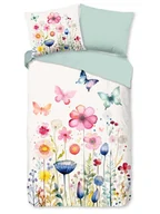 Pościel dla dzieci - Pure Komplet pościeli w kolorze biało-zielonym z mikrofibry - miniaturka - grafika 1