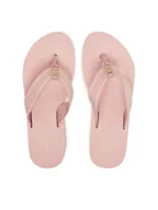 Klapki i japonki damskie - Tommy Hilfiger Japonki Hilfiger Webbing Beach Sandal FW0FW08515 Różowy - miniaturka - grafika 1