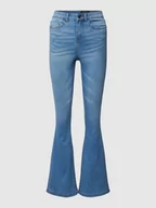 Spodnie damskie - Jeansy rozkloszowane o kroju skinny fit z 5 kieszeniami model ‘SALLIE’ - miniaturka - grafika 1