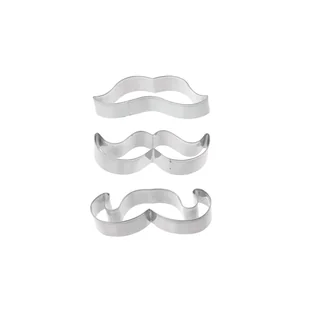 Kitchen Craft Foremki do ciastek Wąsy 3x SDICUTTASH3PC - Formy do ciast - miniaturka - grafika 1