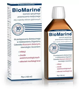 Marinex International BioMarine olej z wątroby rekinów płyn 100 ml 3670671 - Serce i układ krążenia - miniaturka - grafika 2