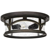 Lampy ogrodowe - Quoizel MARBLEHEAD QZ/MARBLEHEAD/F plafon sufitowy 2x60W E27 - miniaturka - grafika 1