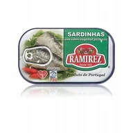 Konserwy i dania rybne - SARDYNKI PORTUGALSKIE RAMIREZ – PIKANTNE W OLEJU Z PIRI PIRI 125 g - miniaturka - grafika 1