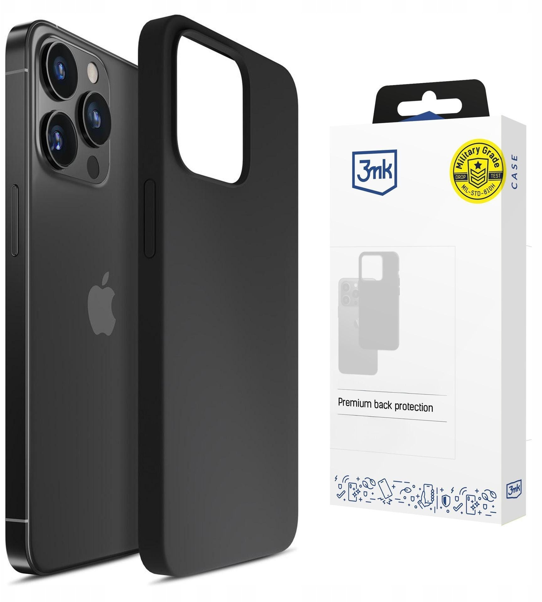 3MK Apple iPhone 16 Pro Max - 3mk Hardy Mellow Case Black