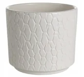 Donice - Osłonka ceramiczna Cylinder 14 cm krem Cermax - miniaturka - grafika 1