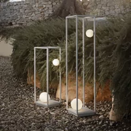 Lampy ogrodowe - Karman Abachina lampa stojąca LED IP65 70cm biała - miniaturka - grafika 1