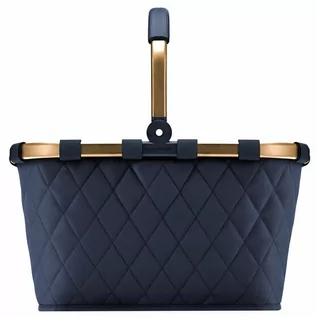 Torby i wózki na zakupy - reisenthel Torba na zakupy Carrybag 48 cm frame rhombus midnight gold - grafika 1