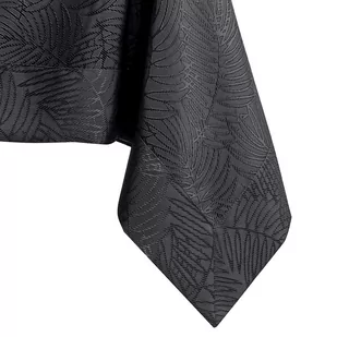 Obrus Gaia Grafitowy Tłoczony Roślinny 120x180 AmeliaHome - TCLOTH/AH/GAIA/BRD/DARKGREY/120X180 - Obrusy i serwetki - miniaturka - grafika 1