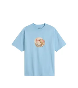 T-shirt Męski VANS Caked SS Cloud Blue VN000R15EML1 L - Koszulki męskie - miniaturka - grafika 1