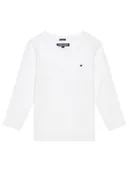 Bluzki damskie - Tommy Hilfiger Bluzka KB0KB04141 S Biały Long Sleeve - miniaturka - grafika 1