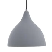 Lampy sufitowe - Beliani Lampa wisząca szara LAMBRO - miniaturka - grafika 1