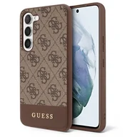 Etui i futerały do telefonów - Guess GUHCS23MG4GLBR S23+ S916 brązowy/brown hardcase 4G Stripe Collection - miniaturka - grafika 1