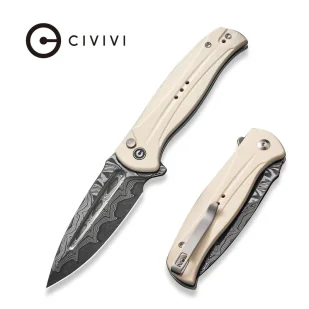 Nóż składany Civivi Incindie Ivory G10, Damascus (C23053-DS1) - Noże - miniaturka - grafika 1
