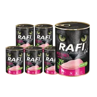Mokra karma dla kotów - Dolina Noteci RAFI Cat Adult z indykiem 12 x 400g 53514-uniw - miniaturka - grafika 1
