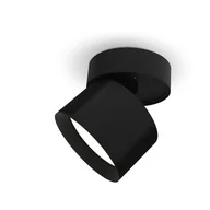 Lampy sufitowe - Reflektor sufitowy spot natynkowy Spotlight okrągły czarny 1xGX53x30W wym: 8,2 x 8 x 8 cm aluminium Videx - miniaturka - grafika 1