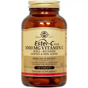 SOLGAR SOLGAR Ester-C Plus 1000mg Vitamin C 90tabs - Witaminy i minerały dla sportowców - miniaturka - grafika 1